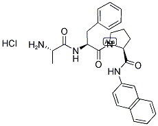 H-ALA-PHE-PRO-BETA-NA HCL Struktur