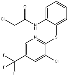 2-CHLORO-N-(2-([3-CHLORO-5-(TRIFLUOROMETHYL)-2-PYRIDINYL]SULFANYL)PHENYL)ACETAMIDE Struktur