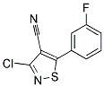 3-CHLORO-5-(3-FLUOROPHENYL)ISOTHIAZOLE-4-CARBONITRILE Struktur