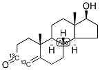 TESTOSTERONE (3,4-13C2) Struktur