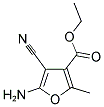 ETHYL 5-AMINO-4-CYANO-2-METHYL-3-FUROATE Struktur