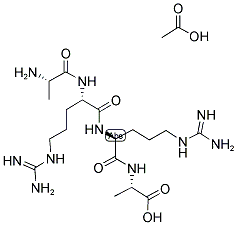 H-ALA-ARG-ARG-ALA-OH ACETATE SALT Struktur