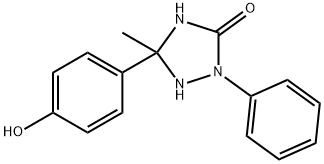 5-(4-HYDROXYPHENYL)-5-METHYL-2-PHENYL-1,2,4-TRIAZOLAN-3-ONE Struktur