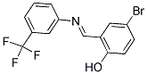 4-BROMO-2-(([3-(TRIFLUOROMETHYL)PHENYL]IMINO)METHYL)PHENOL Struktur