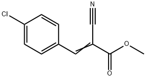 METHYL 3-(4-CHLOROPHENYL)-2-CYANOACRYLATE Struktur