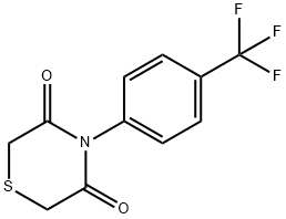 4-[4-(TRIFLUOROMETHYL)PHENYL]-3,5-THIOMORPHOLINEDIONE Struktur