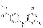 ETHYL 4-[(4,6-DICHLORO-1,3,5-TRIAZIN-2-YL)AMINO]BENZOATE Struktur