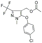 [5-(4-CHLOROPHENOXY)-1-METHYL-3-(TRIFLUOROMETHYL)-1H-PYRAZOL-4-YL]METHYL ACETATE Struktur