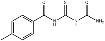 1-[(([(AMINOCARBONYL)AMINO]CARBOTHIOYL)AMINO)CARBONYL]-4-METHYLBENZENE Struktur