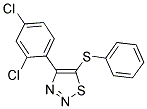 4-(2,4-DICHLOROPHENYL)-1,2,3-THIADIAZOL-5-YL PHENYL SULFIDE Struktur