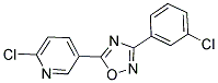 2-CHLORO-5-[3-(3-CHLOROPHENYL)-1,2,4-OXADIAZOL-5-YL]PYRIDINE Struktur