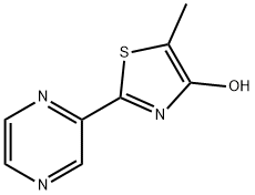 5-METHYL-2-(2-PYRAZINYL)-1,3-THIAZOL-4-OL Struktur