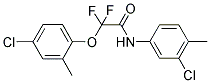 2-(4-CHLORO-2-METHYLPHENOXY)-N-(3-CHLORO-4-METHYLPHENYL)-2,2-DIFLUOROACETAMIDE Struktur