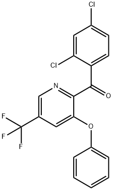 (2,4-DICHLOROPHENYL)[3-PHENOXY-5-(TRIFLUOROMETHYL)-2-PYRIDINYL]METHANONE Struktur