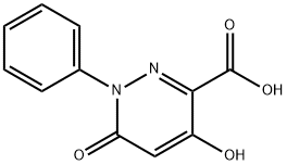 4-HYDROXY-6-OXO-1-PHENYL-1,6-DIHYDRO-3-PYRIDAZINECARBOXYLIC ACID Struktur