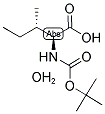 TBOC-L-ISOLEUCINE 1/2 H2O Struktur