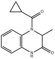 4-(CYCLOPROPYLCARBONYL)-3-METHYL-3,4-DIHYDRO-2(1H)-QUINOXALINONE Struktur