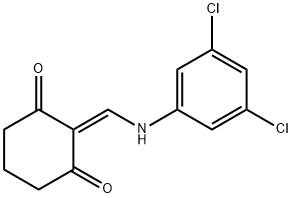 2-(((3,5-DICHLOROPHENYL)AMINO)METHYLENE)CYCLOHEXANE-1,3-DIONE Struktur