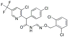 2-(4-CHLOROPHENYL)-2-[3-CHLORO-5-(TRIFLUOROMETHYL)-2-PYRIDINYL]-N-(([(2,6-DICHLOROBENZYL)OXY]IMINO)METHYL)ACETAMIDE Struktur