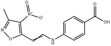 4-([2-(3-METHYL-4-NITRO-5-ISOXAZOLYL)VINYL]AMINO)BENZENECARBOXYLIC ACID Struktur