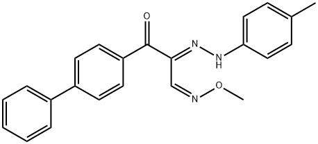 3-[1,1'-BIPHENYL]-4-YL-2-[2-(4-METHYLPHENYL)HYDRAZONO]-3-OXOPROPANAL O-METHYLOXIME Struktur