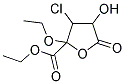 3-CHLORO-2-ETHOXY-4-HYDROXY-5-OXO-2-TETRAHYDROFUROIC ACID ETHYL ETHER Struktur