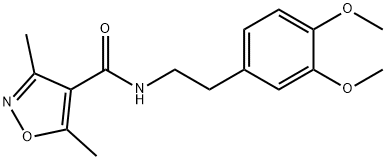 N-(2-(3,4-DIMETHOXYPHENYL)ETHYL)(3,5-DIMETHYLISOXAZOL-4-YL)FORMAMIDE Struktur