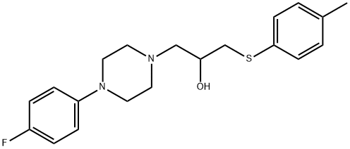 1-[4-(4-FLUOROPHENYL)PIPERAZINO]-3-[(4-METHYLPHENYL)SULFANYL]-2-PROPANOL Struktur