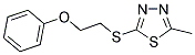 2-METHYL-5-[(2-PHENOXYETHYL)SULFANYL]-1,3,4-THIADIAZOLE Struktur