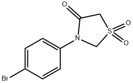 3-(4-BROMOPHENYL)-1LAMBDA6,3-THIAZOLANE-1,1,4-TRIONE Struktur