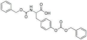 N-[(BENZYLOXY)CARBONYL]-4-([(BENZYLOXY)CARBONYL]OXY)PHENYLALANINE Struktur