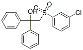 2-[(3-CHLOROPHENYL)SULFONYL]-1,1-DIPHENYL-1-ETHANOL Struktur