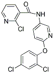 N3-[6-(2,4-DICHLOROPHENOXY)-3-PYRIDYL]-2-CHLORONICOTINAMIDE Struktur