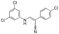 2-(4-CHLOROPHENYL)-3-(3,5-DICHLOROANILINO)ACRYLONITRILE Struktur