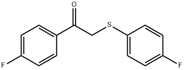 1-(4-FLUOROPHENYL)-2-[(4-FLUOROPHENYL)SULFANYL]-1-ETHANONE Struktur