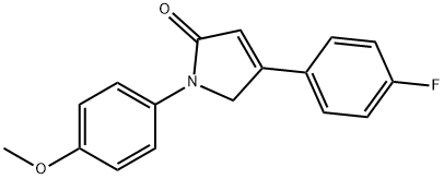 4-(4-FLUOROPHENYL)-1-(4-METHOXYPHENYL)-1,5-DIHYDRO-2H-PYRROL-2-ONE Struktur