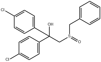 2-(BENZYLSULFINYL)-1,1-BIS(4-CHLOROPHENYL)-1-ETHANOL Struktur