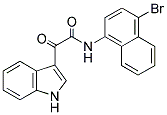 N-(4-BROMONAPHTHYL)-2-INDOL-3-YL-2-OXOETHANAMIDE Struktur