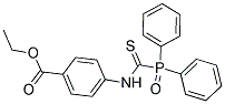 ETHYL 4-([(DIPHENYLPHOSPHORYL)CARBOTHIOYL]AMINO)BENZOATE Struktur