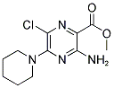 METHYL 3-AMINO-6-CHLORO-5-PIPERIDINOPYRAZINE-2-CARBOXYLATE Struktur