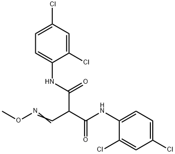 N1,N3-BIS(2,4-DICHLOROPHENYL)-2-[(METHOXYIMINO)METHYL]MALONAMIDE Struktur