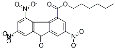 HEXYL 2,5,7-TRINITRO-9-OXO-9H-FLUORENE-4-CARBOXYLATE Struktur