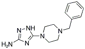 5-(4-BENZYLPIPERAZINO)-1H-1,2,4-TRIAZOL-3-AMINE Struktur