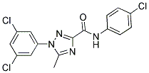 N-(4-CHLOROPHENYL)-1-(3,5-DICHLOROPHENYL)-5-METHYL-1H-1,2,4-TRIAZOLE-3-CARBOXAMIDE Struktur