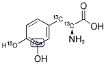 L-DOPA (2,3-13C2,4-HYDROXY-18O) Struktur