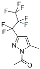 1-ACETYL-5(3)-METHYL-3(5)-PERFLUOROPROPYLPYRAZOLE Struktur