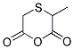 3-METHYL-1,4-OXATHIANE-2,6-DIONE Struktur