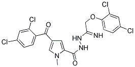 4-(2,4-DICHLOROBENZOYL)-N'-[2-(2,4-DICHLOROPHENOXY)ETHANIMIDOYL]-1-METHYL-1H-PYRROLE-2-CARBOHYDRAZIDE Struktur