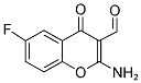 2-AMINO-6-FLUORO-4-OXO-4H-CHROMENE-3-CARBALDEHYDE Struktur