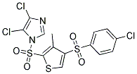 4,5-DICHLORO-1-((4-[(4-CHLOROPHENYL)SULFONYL]-3-METHYL-2-THIENYL)SULFONYL)-1H-IMIDAZOLE Struktur